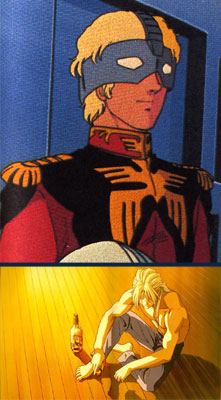 Char in full regalia, Zechs taking a personal moment